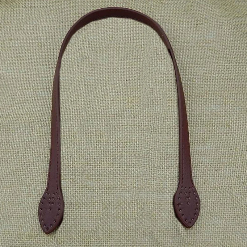 

New Fine Workmanship Bag Handle Faux Leather Fit For DIY Bag Crafts Brown 60cm