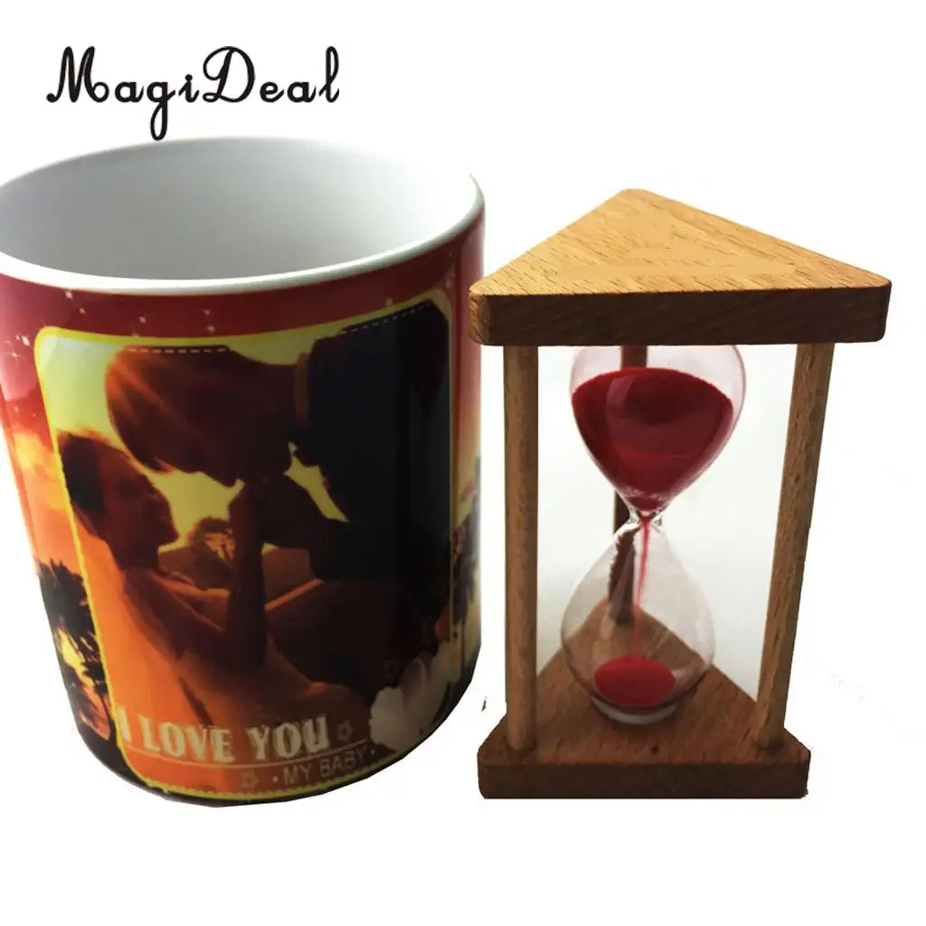 MagiDeal 1/3/5/10 минут 30/90 секунд песочные часы таймер кухонные рождественский подарок