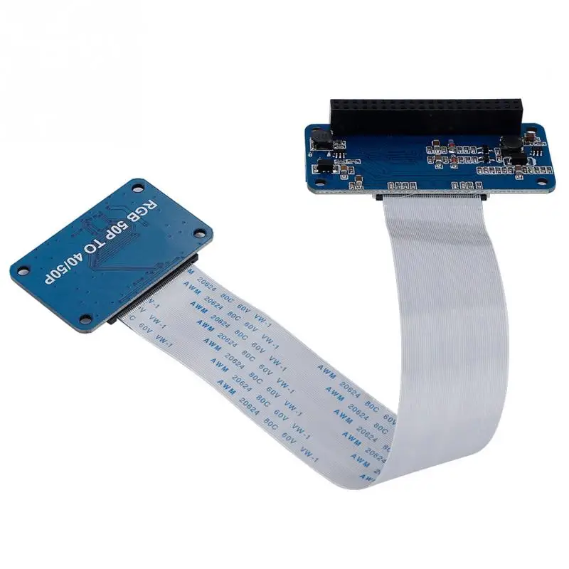 Плата драйвера RGB для ЖК экрана плата адаптер с 50Pin на 40Pin DPI Raspberry Pi и Raspbian OS