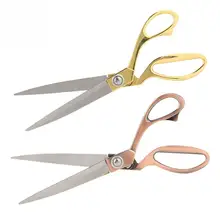 Stainless Steel Scissors Household Tailor Cloth Fabric Cutting Scissors Embroidery Scissors Two Color Optional Brand New stainless steel cutting scissors clothing cutting household scissors professional tailoring scissors industrial scissors