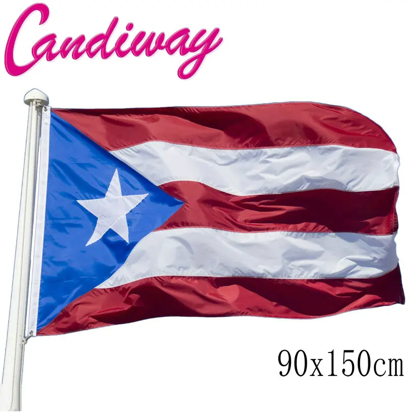 90x150cm Puerto Rico National Flag Hanging Polyester Outdoor Indoor Flag Rican 