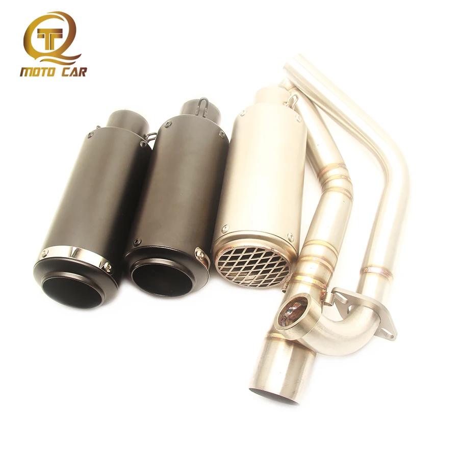 

Motorcycle Exhaust Connect Link Pipe Escape Muffler 51MM DB Killer for Yamaha R15 Exhaust System 2012 2013 2014 2015 2016 2017