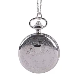 Серебряные рельефные Классические карманные часы с мелким узором большие маленькие карманные часы с откидной крышкой