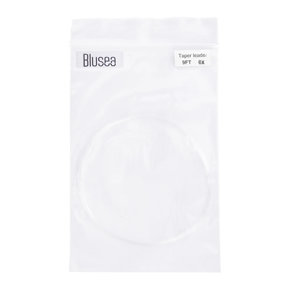 Blusea 5 упаковка 9 футов 0X 6X коническая нейлоновая прозрачная рыболовная