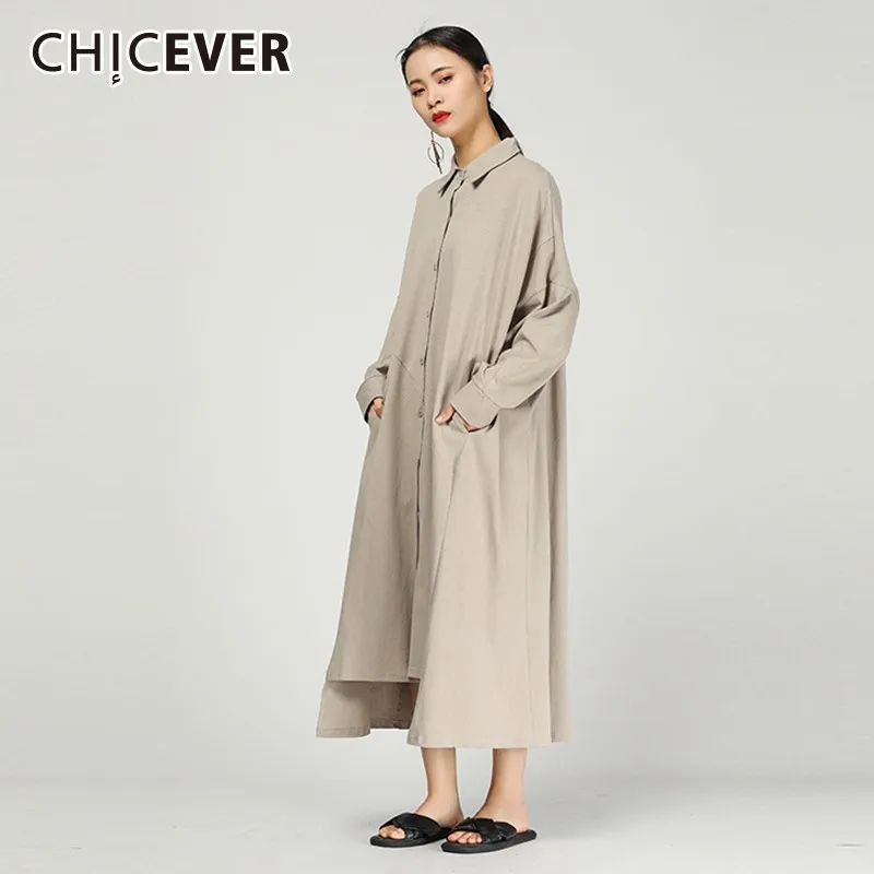 Тренч CHICEVER Женский черный с длинным рукавом|Плащи и тренчи| |