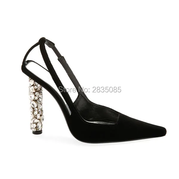 Qianruiti/черные туфли-лодочки с ремешком на пятке Zapatos Tacon женские босоножки летние
