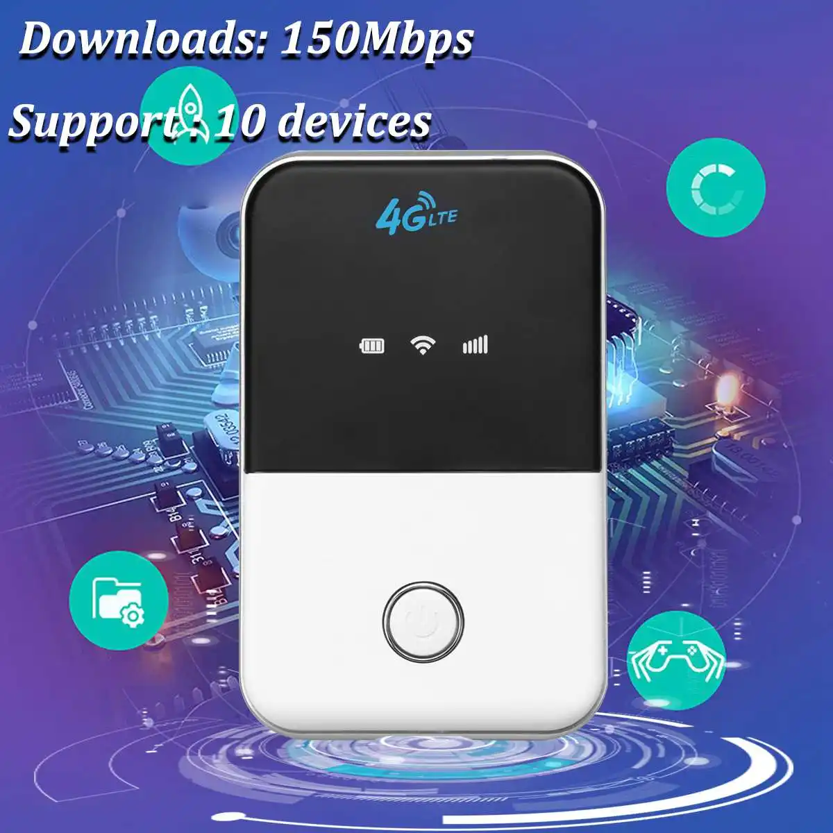 

4G LTE Wireless Mobile WiFi Router Pockets Outdoor Hotspot Modem Broadband MF903 4 Mode/MF905 5 Mode