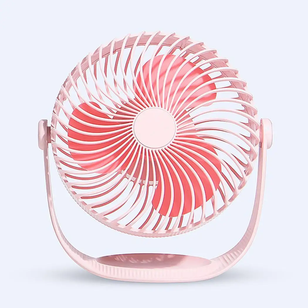 

Portable Mini USB Charging Low Noise Fan Desktop 360Degree Rotation Round Less Than 25dB Desktop Appliances