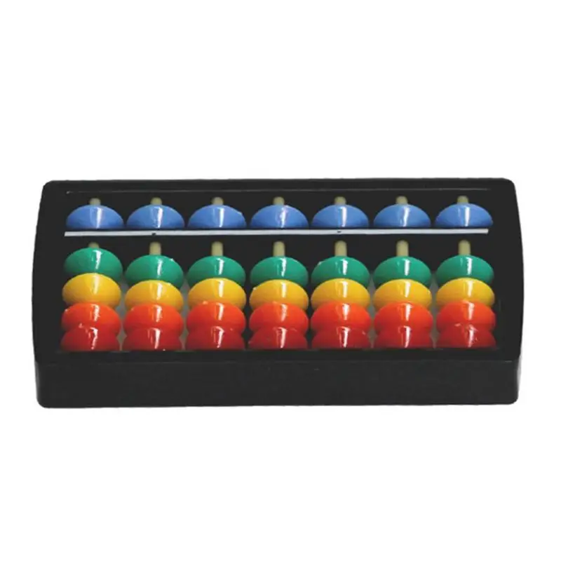 1 Набор обучающих игрушек цветные Обучающие игрушки из пластика Abacus 7 цифр 5 бусин