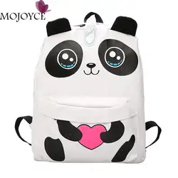 3D Panda Холст Рюкзак девочек-подростков школьного рюкзака Для женщин большой Ёмкость путешествия рюкзак Bolsa Feminina 2018 Новый