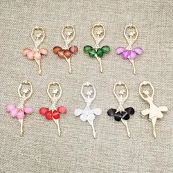 Подарок на день Святого Валентина кристалл ключ аксессуары DIY 14 цветов ожерелье аксессуары танцующая девушка Балет Смола кулон шт. 1 шт