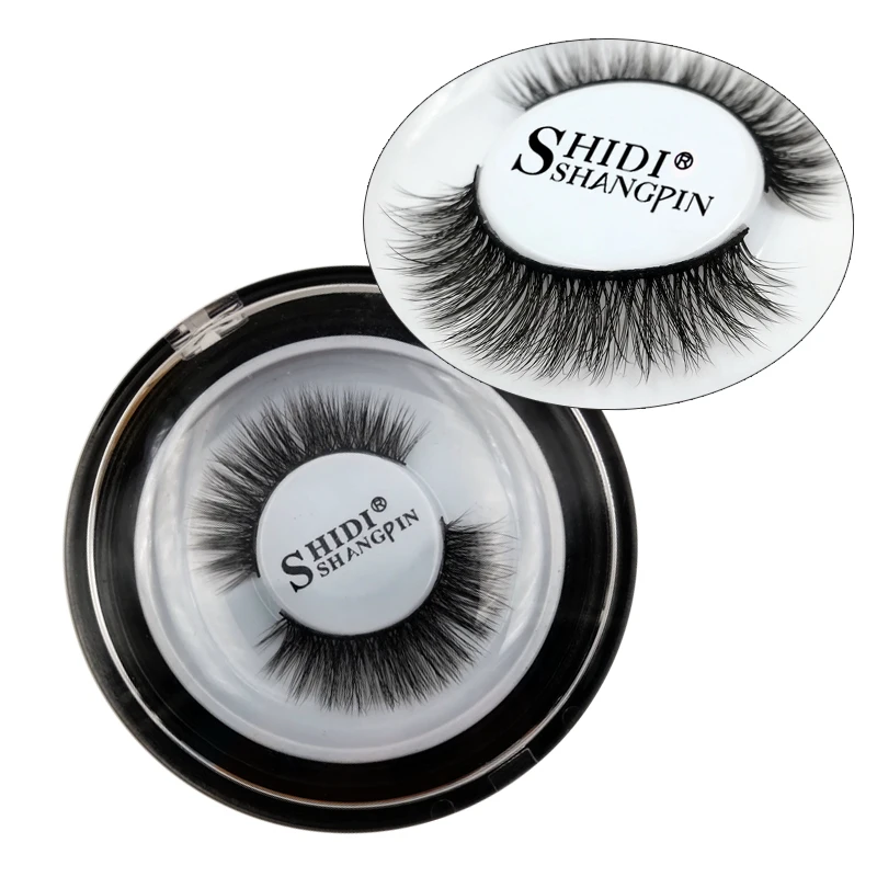 

New private label 1 Pair 3D Mink Lashes NaturalFalseEyelashes customize FalseEyelashes Full strip Lashes Faux Cils