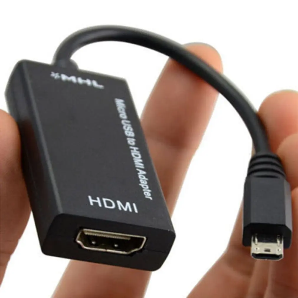 المحمولة الهاتف المحمول المصغّر usb إلى محول HDMI 1080 P MHL HDTV كابل الصوت مرئيات ل HDTV محول محول