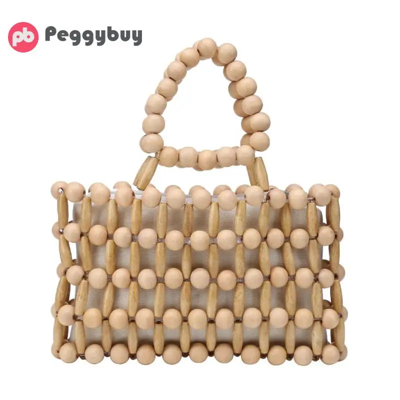 

Vintage Natural Bamboo Women Bag Mini Outdoor Summer Beach Clutch Travel Handbag Causal Crossbody Shoulder Bags For Girls Bolsa