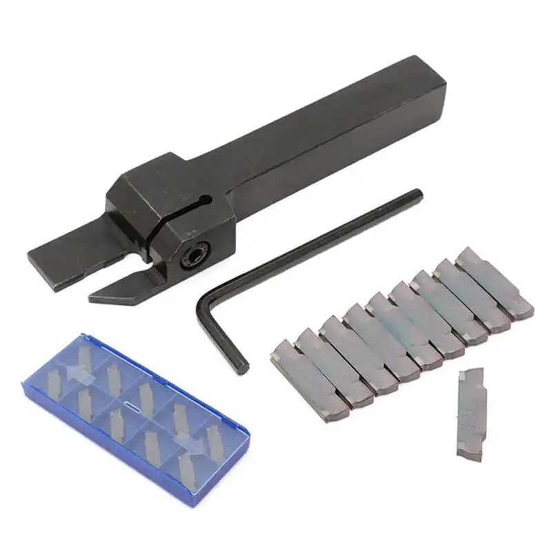 

Mgehr2020-3 Lathe Grooving Parting Cutter Tool Holder + 10X Mgmn300 3Mm Inserts