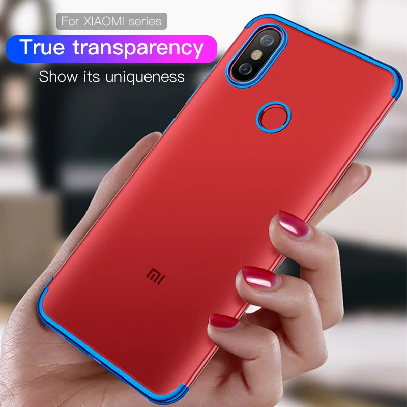 Прозрачный случай для Redmi Примечание 4 Note 5 Pro 4X 6Pro 6A Мягкий ТПУ чехол телефона Xiaomi