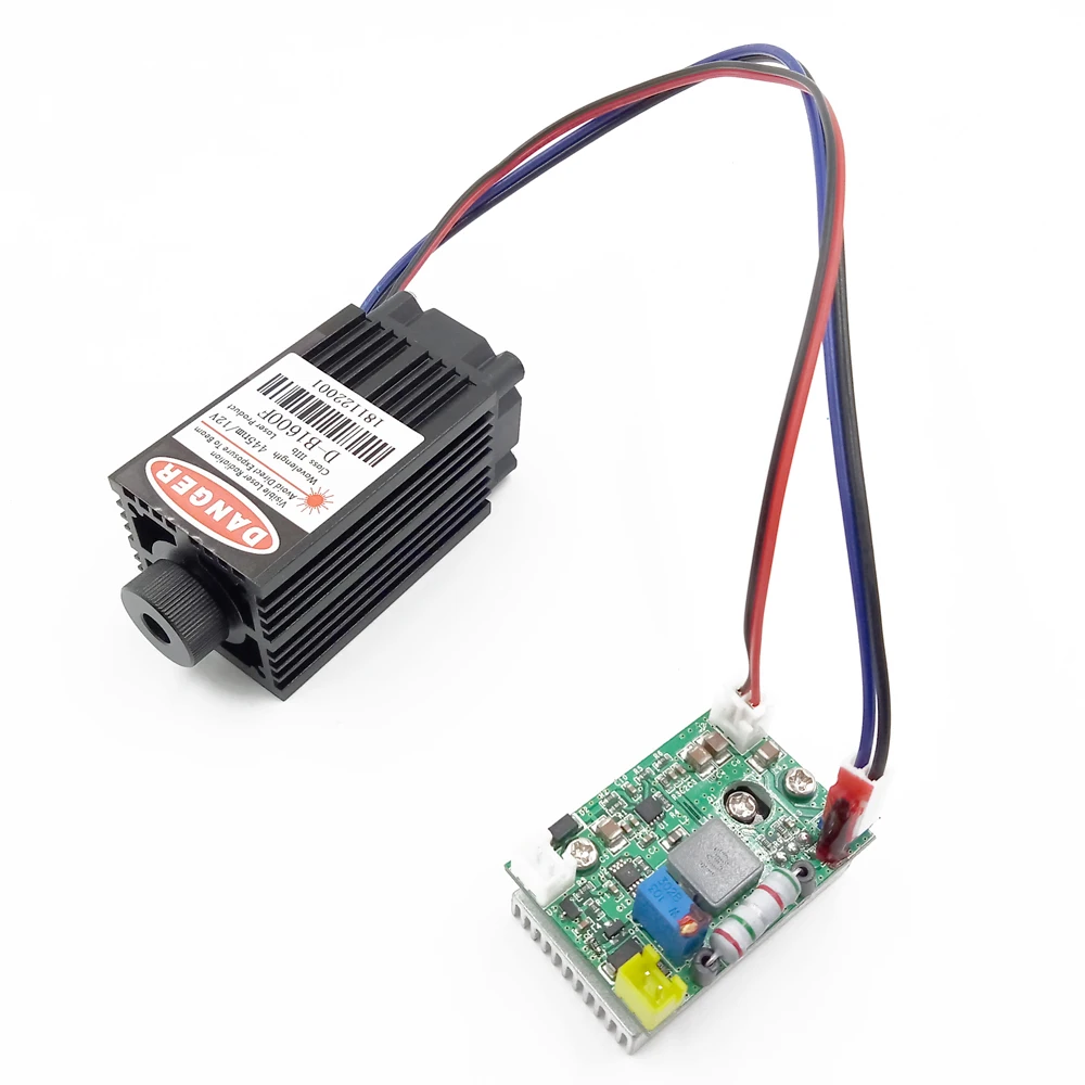 

1.6W 445nm Blue Laser Module Engraver Accessory for Laser Carving Engraving Machine DIY Micro Laser Engraving Module