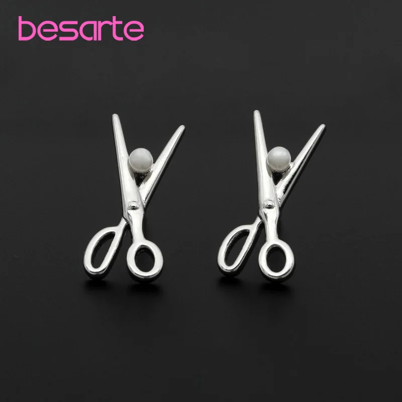 Carino Scissor Orecchini Coreano Perle Naturali Orecchini Con Perno Donne Boucle D' Oreille Perle Aretes Perle Kolczyki Perel Kupe E2711