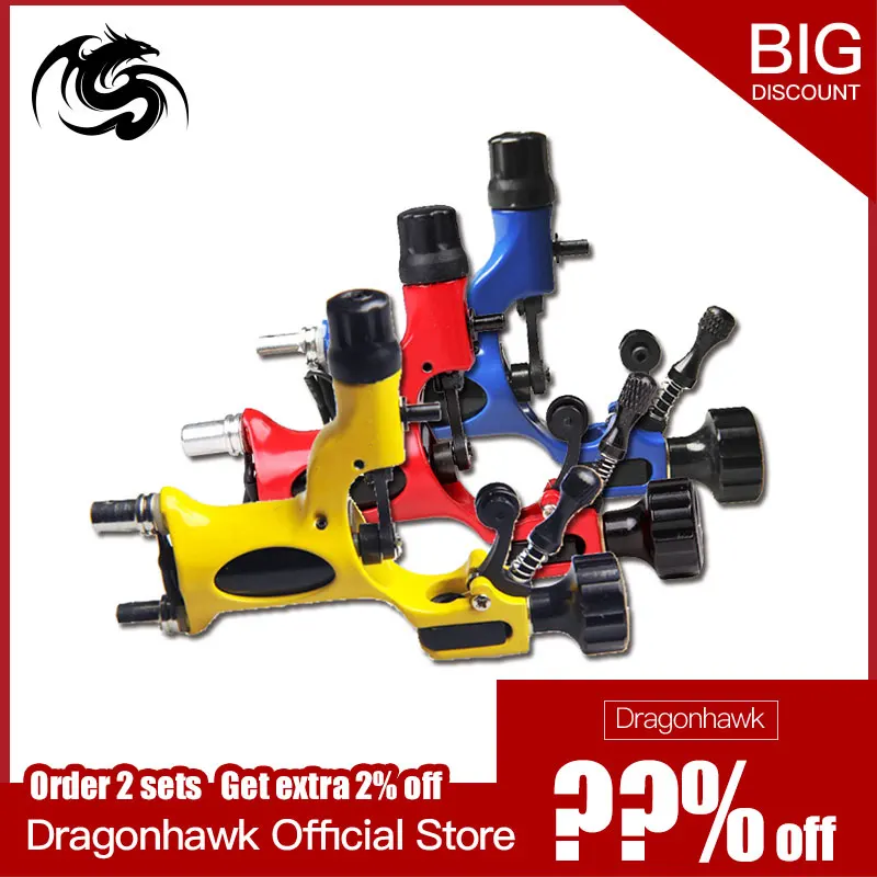 

Cheaper Rotary Tattoo Guns Machine Shader & Liner 7 Colors Assorted Tattoo Motor Gun Kits Supply For Artists
