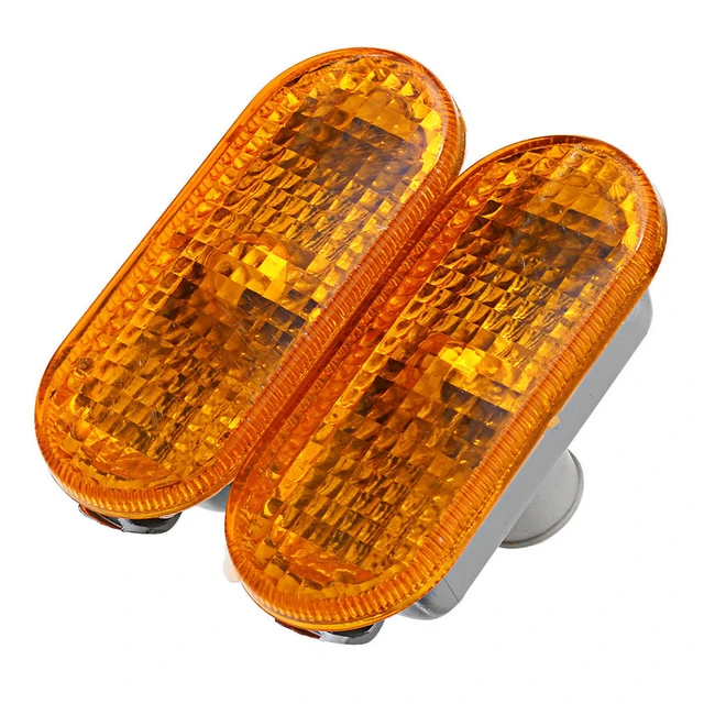 US $2.79 Mayitr 1Pair Amber Side Marker Light Yellow Car Turn Signal Lights For VW Golf Jetta MK4 Passat
