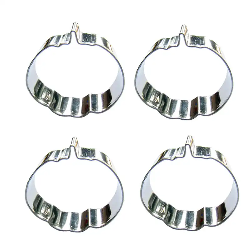 

Mini pumpkin shape 4 piece biscuit cutting molds, baking tools, cake decorating soft candy tools.