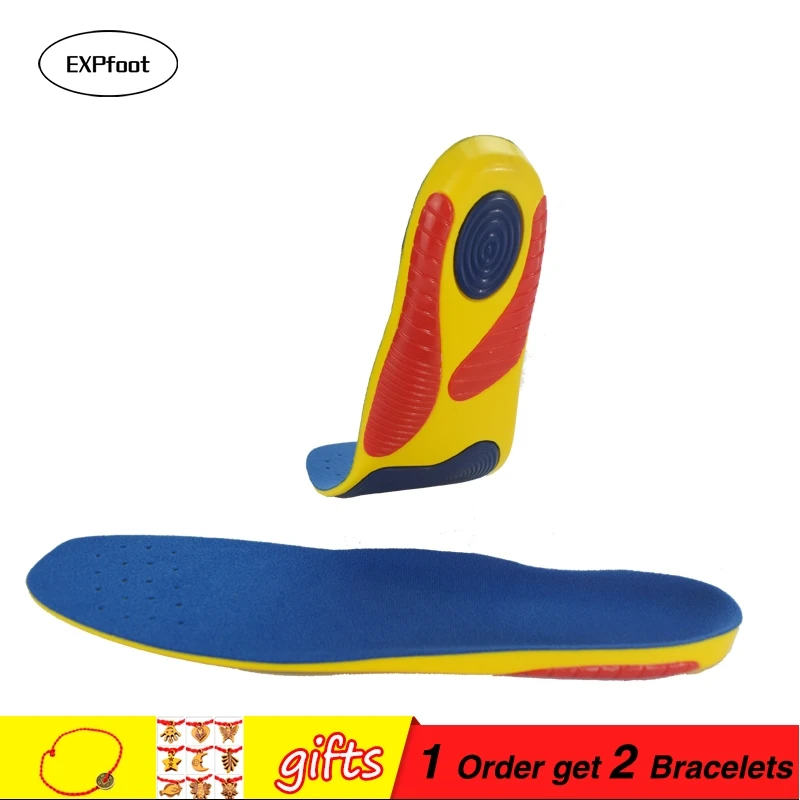 Athletic Comfort Insoles with Extra Shock Absorption Pads, Daily Wear