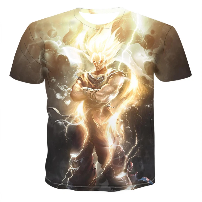 

2019 new Dragon Ball T-shirt men and women sexy 3D T-shirt printing Japanese men's T-shirt summer high quality shirt T-shirt