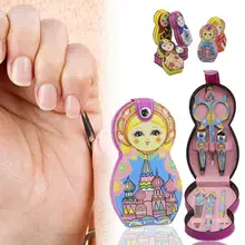 Набор для стрижки ногтей, набор для стрижки ногтей, кукольный набор из 6 ножниц для педикюра, зажим для ухода за ногтями, маникюрный дорожный набор, портативный инструмент для красоты