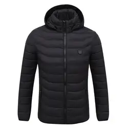 Зимние теплые куртки с подогревом для мужчин женщин Smart термостат капюшоном одежда мужчин's водостойкие Лыжный Спорт Пеший туриз