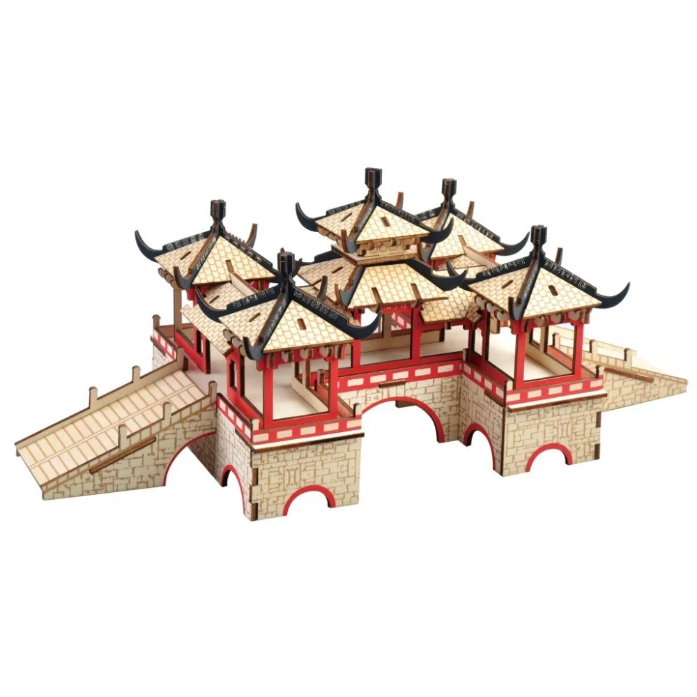 Nulong Laser Cutting 3D Wooden Puzzle 3D wood Jigsaw ...