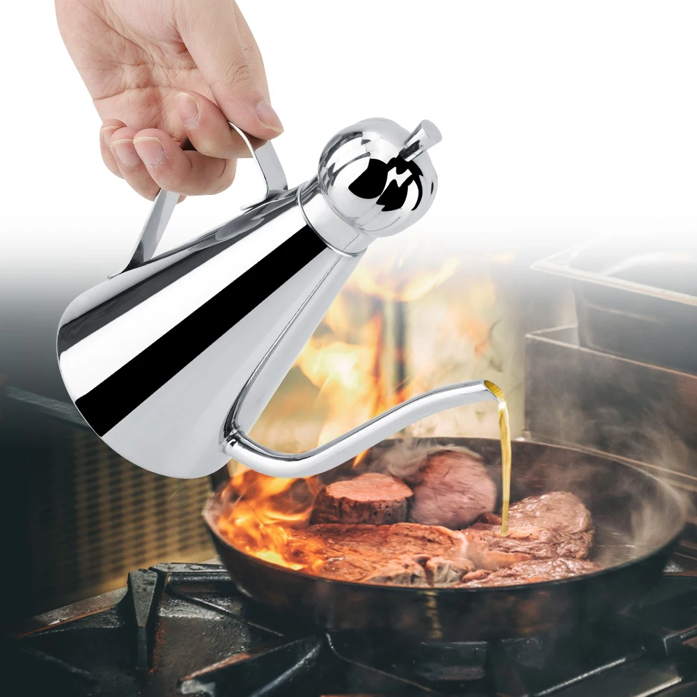 Gravy Boats 500ml Stainless Steel Oil Bottle Vinegar Sauce Pot Container Kitchen Supplies Gravy Boats 500ml Stainless Steel Oil Bottle Vinegar Sauce Pot Container Kitchen Supplies