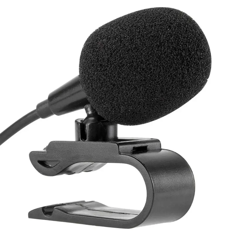 VODOOL автомобильные аксессуары 3 м проводной автомобильный внешний микрофон 3,5 мм разъем микрофон для автомагнитол радио приемник Bluetooth автомобильный комплект динамик