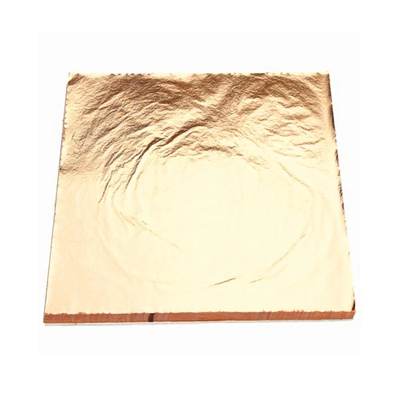 100PCS 14x14cm Gold//Silver//Copper Leaf Sheets Leaves Sheets Gilding Art Craft TW