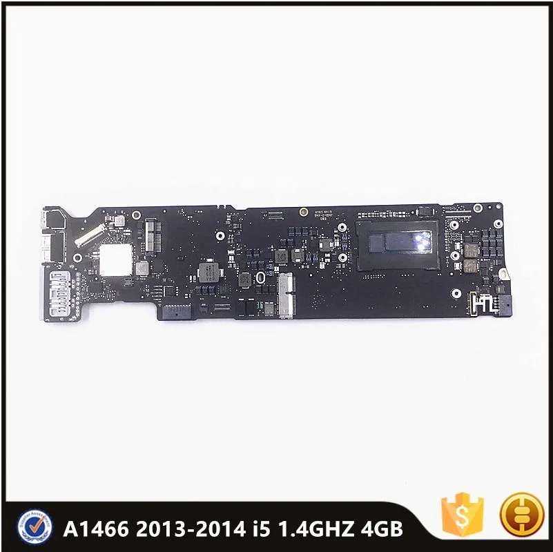 Original A1466 Motherboard For MacBook Air 13.3" MD760 1466 Laptop Logic Board i5 1.4 GHZ 4GB 4G 820-3437-B 2013 2014 Year | Компьютеры