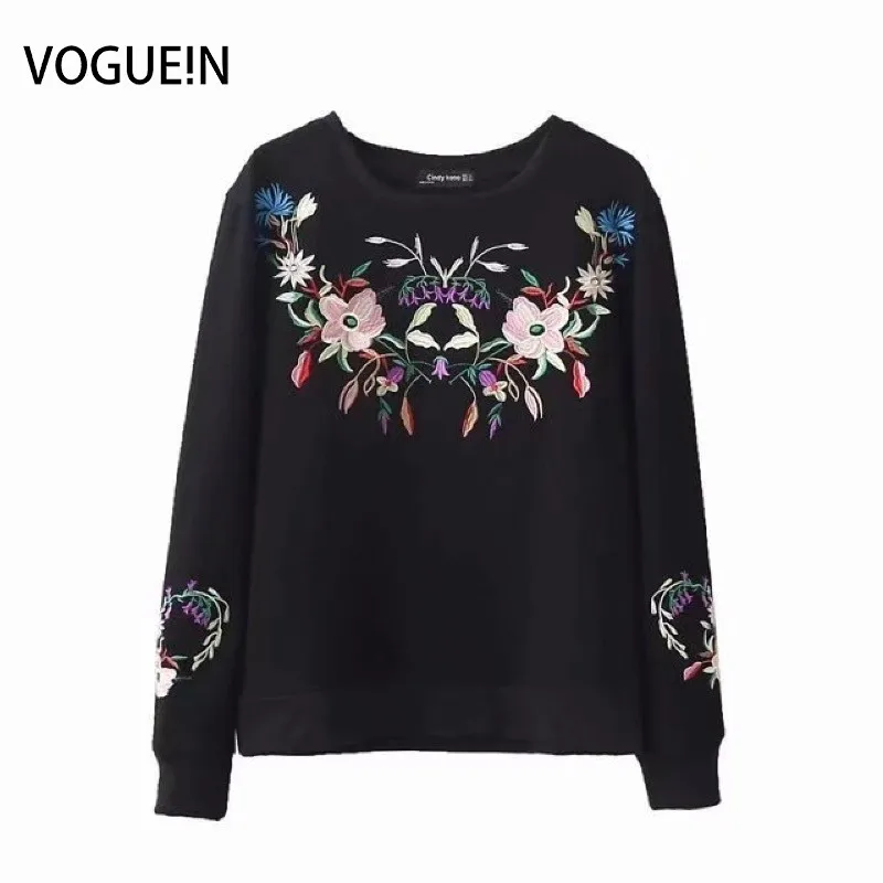 black floral sweatshirt