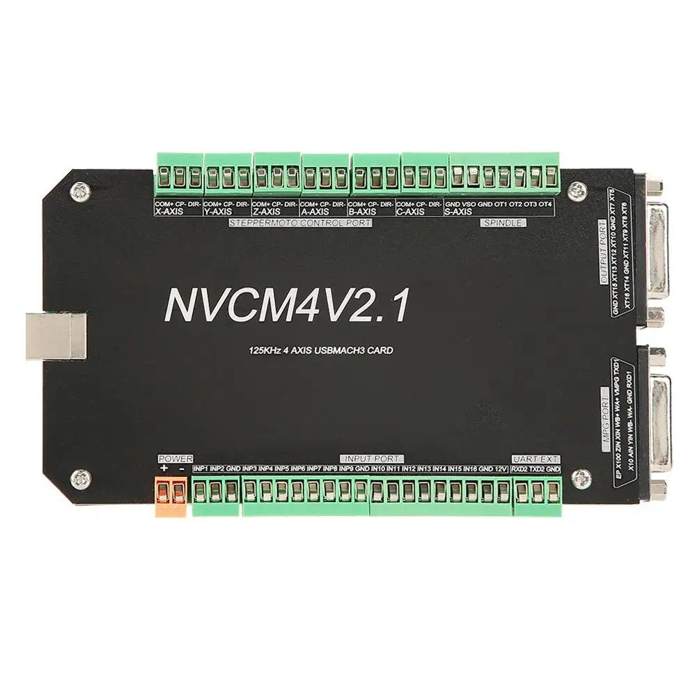  NVCM controlador CNC de 4 ejes MACH3 Tarjeta de tarjeta de interfaz USB para Motor paso a paso nuev