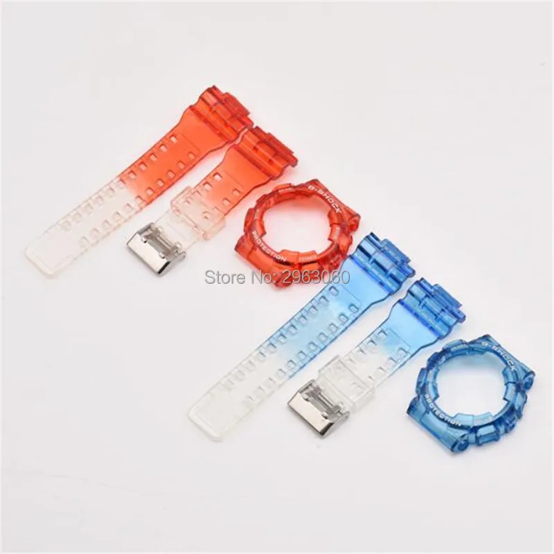 

New DIY Colorful Silicone Rubber Caseband For Casio G Shock GA-100/110/GD-100/120 Watch Strap&Case Soft&Waterproof Watchband