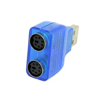 

500PCS USB Male to PS2 Female Cable Adapter Converter Use For Keyboard Mouse USB TO PS2 Converter