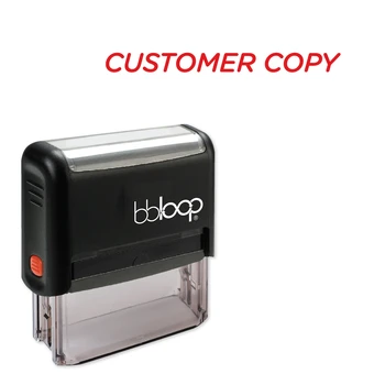 

Bbloop Customer Copy w/Italic Round Style Font and Design Self-Ink