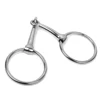 5' Loose Ring Mouth  Silver Iron Roller Tack Horse Mouthpiece High Grade Rust Proof 140mm/5 inch 4