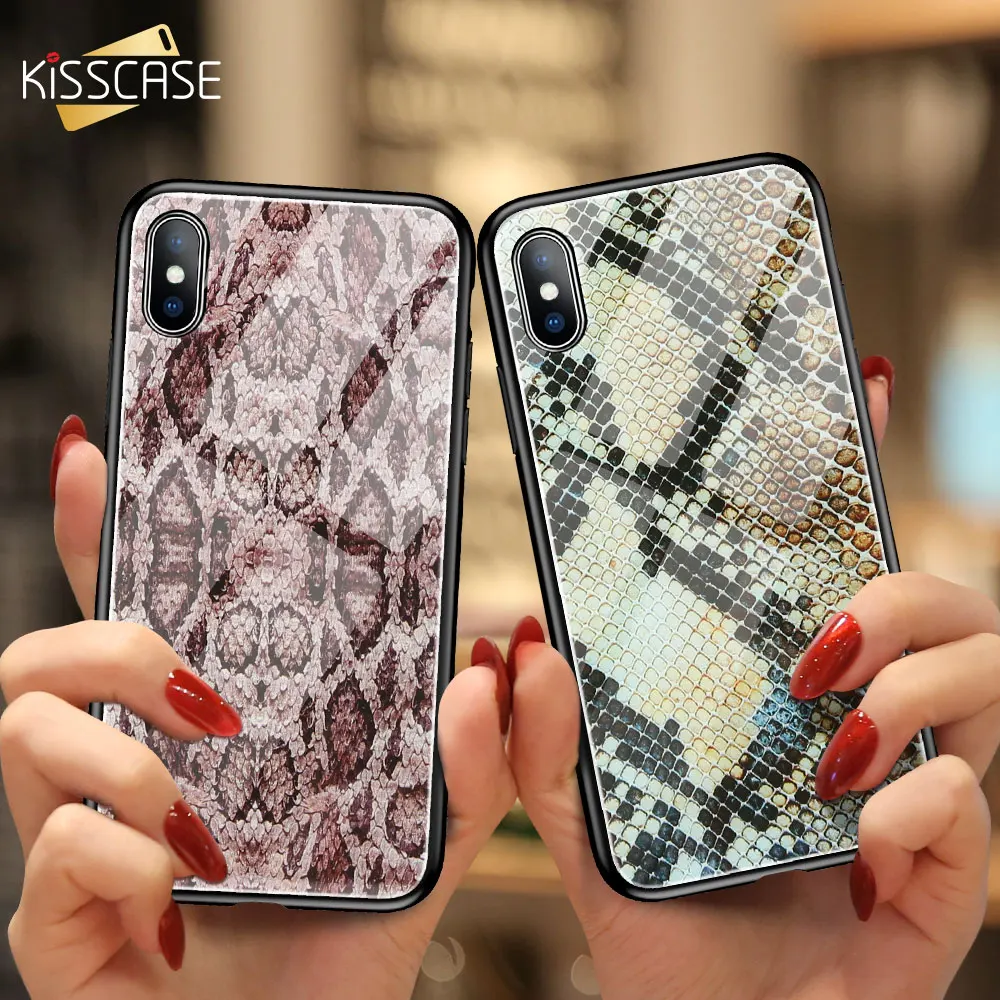 KISSCASE Sexy Fashion Phone Case For iPhone X XS Max XR Tempered Glass Protective Mobile Cover 7 8 6S plus |