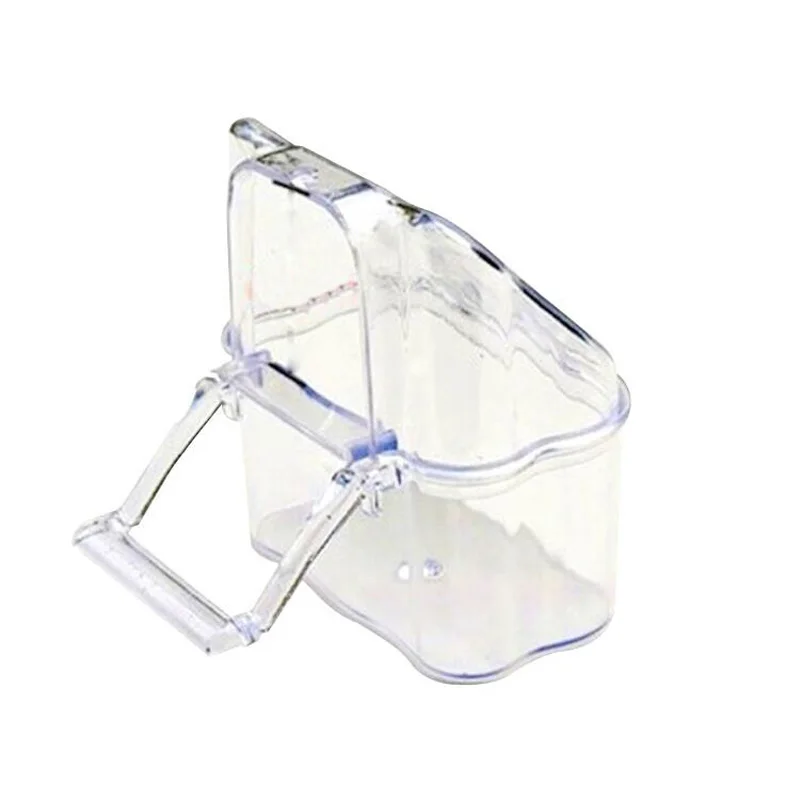 

Plastic Bird Food/Water Feeder Bowl For Budgie Canary Finch Cockatiel Lovebird