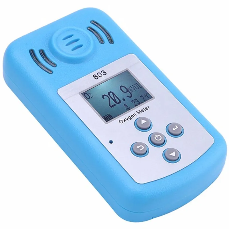 

Mini LCD Oxygen O2 Meter Portable Oxygen O2 Concentration Detector Gas Analyzer With Sound Light Alarm New