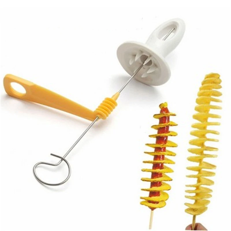 

Cyclone Potato Slicer Home Large Rotating Potato Tower Spiral Sliced Knife Skewer Hand-cut Potato Rolls
