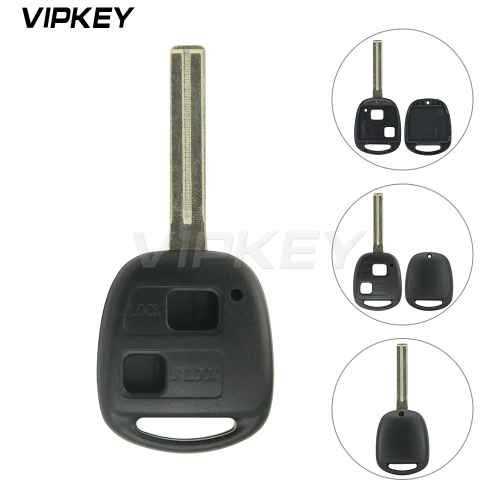 

Remotekey TOY48 2 button key blanks for Lexus IS GS LS RX series replacement case cover shell