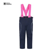 Лыжные штаны для девочек; зимние штаны для мальчиков; теплые брюки
