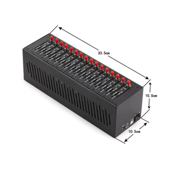 

16 port modem pool wavecom usb gsm/gprs modem pool q2406 at commond