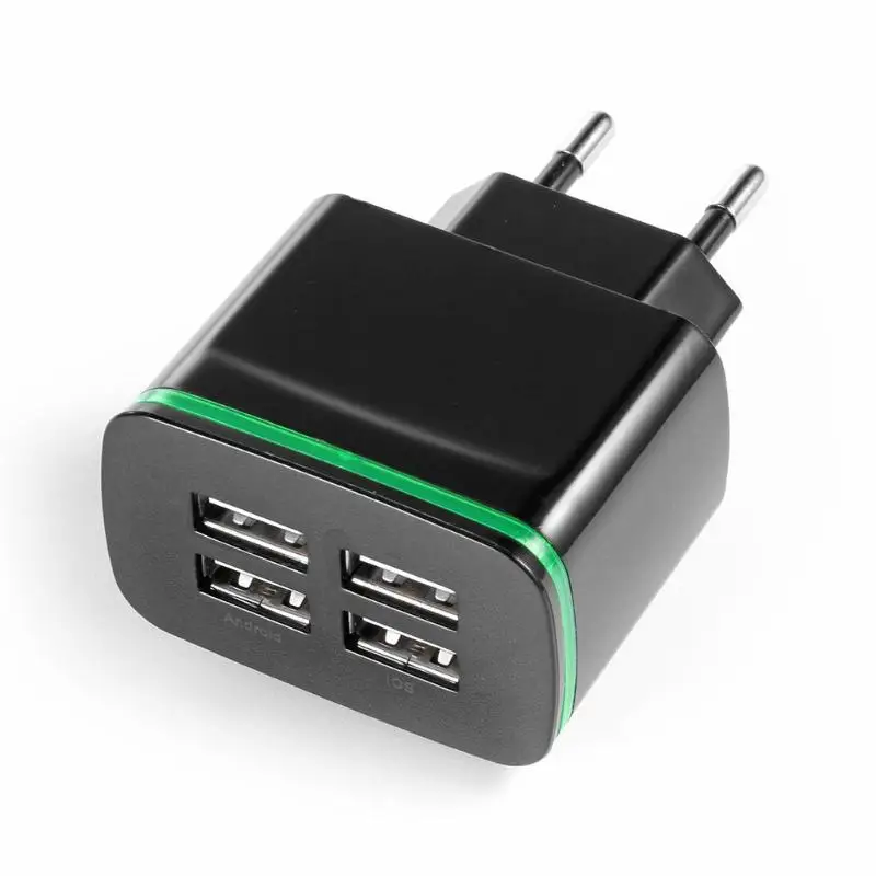 ALLOYSEED Универсальный 4 порта для мобильного телефона 5 в а Быстрая зарядка USB