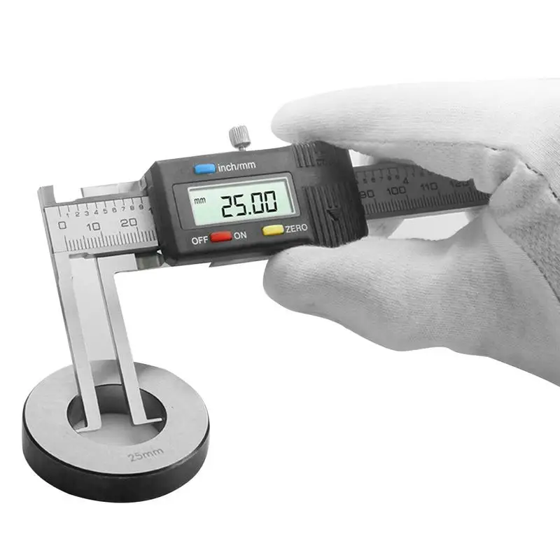 

1pcs Inner Groove Digital Display Vernier Caliper Inner Hole Stainless Steel Outer Groove Caliper Length 10-150mm