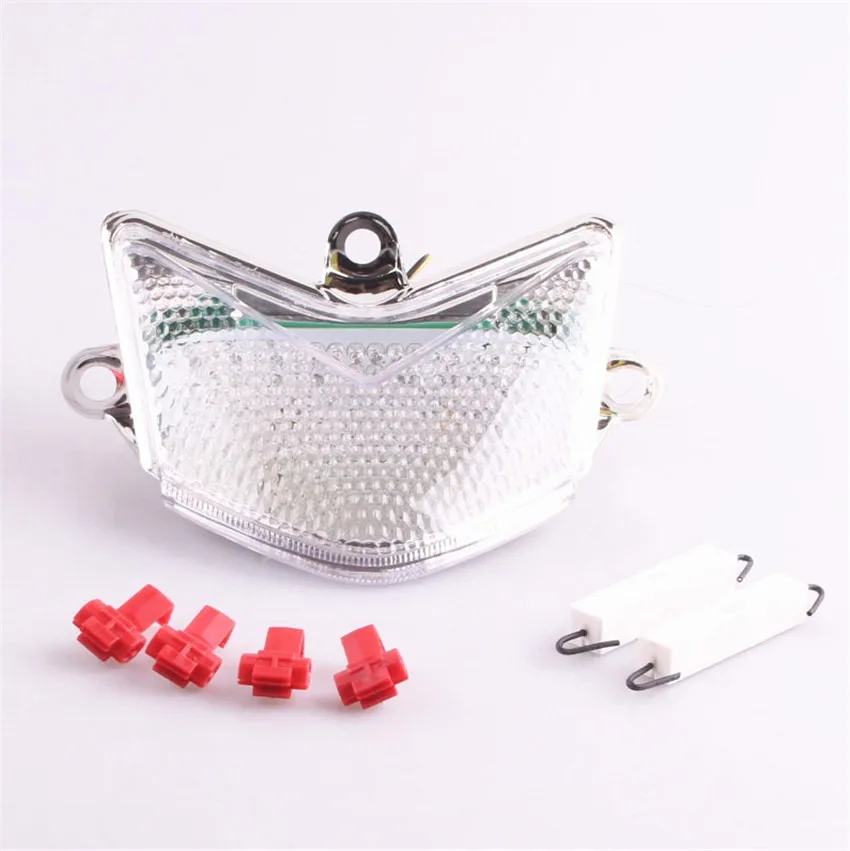 

LED Integrated Turn Signal Tail Light For Kawasaki Ninja ZX10R 2004 2005 Motorcycle Clear